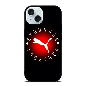 PUMA STRONGER TOGETHER iPhone 15 Case Cover PUMA STRONGER TOGETHER iPhone 15 Case Cover