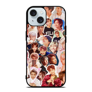 RM KIM NAM JOON BTS BANGTAN BOYS COLLAGE iPhone 15 Case Cover RM KIM NAM JOON BTS BANGTAN BOYS COLLAGE iPhone 15 Case Cover