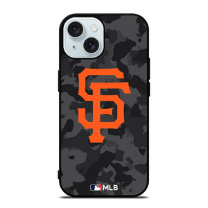 SAN FRANCISCO GIANTS BASEBALL BLACK CAMO iPhone 15 Case Cover SAN FRANCISCO GIANTS BASEBALL BLACK CAMO iPhone 15 Case Cover