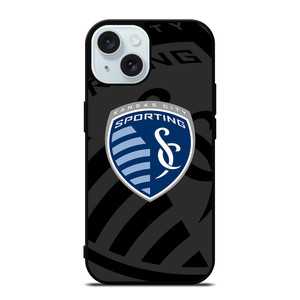 SPORTING KANSAS CITY MLS BLACK iPhone 15 Case Cover