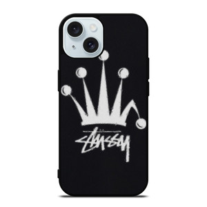 STUSSY FUZZY REGAL CROWN iPhone 15 Case Cover