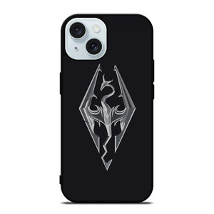 THE ELDER SCROLLS SKYRIM FLAT LOGO iPhone 15 Case Cover