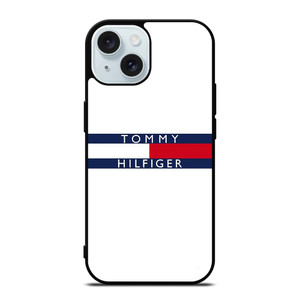 TOMMY HILFIGER WHITE iPhone 15 Case Cover