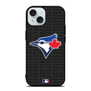TORONTO BLUE JAYS BASEBALL BLACK iPhone 15 Case Cover TORONTO BLUE JAYS BASEBALL BLACK iPhone 15 Case Cover