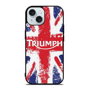 TRIUMPH MOTORCYCLES UNION JACK iPhone 15 Case Cover TRIUMPH MOTORCYCLES UNION JACK iPhone 15 Case Cover