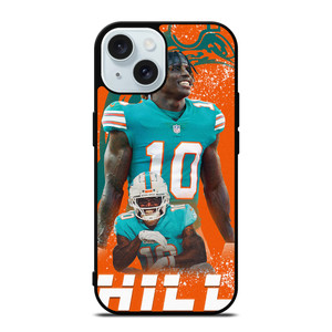 TYREEK HILL MIAMI DOLPHINS NFL iPhone 15 Case Cover TYREEK HILL MIAMI DOLPHINS NFL iPhone 15 Case Cover