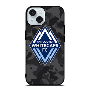 VANCOUVER WHITECAPS FC BLACK CAMO iPhone 15 Case Cover