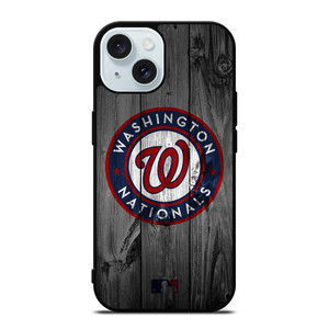 WASHINGTON NATIONALS BASEBALL MLB WOOD LOGO iPhone 15 Case Cover