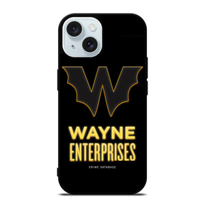 WAYNE ENTERPRISES BATMAN LOGO iPhone 15 Case Cover WAYNE ENTERPRISES BATMAN LOGO iPhone 15 Case Cover