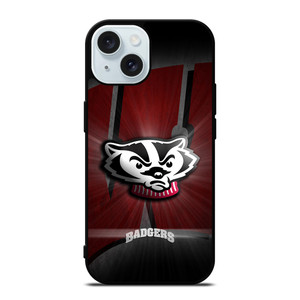 WISCONSIN BADGERS FOOTBALL LOGO iPhone 15 Case Cover