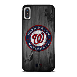 WASHINGTON NATIONALS BASEBALL MLB WOOD LOGO iPhone X / XS Case Cover