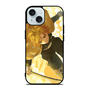 ZENITSU AGATSUMA DEMON SLAYER ANIME 2 iPhone 15 Case Cover ZENITSU AGATSUMA DEMON SLAYER ANIME 2 iPhone 15 Case Cover