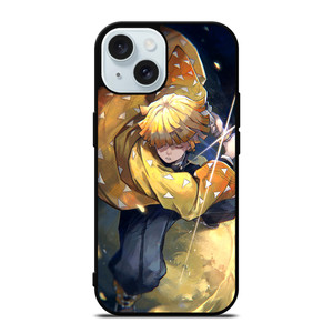 ZENITSU AGATSUMA DEMON SLAYER ANIME iPhone 15 Case Cover ZENITSU AGATSUMA DEMON SLAYER ANIME iPhone 15 Case Cover