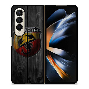 ABARTH CAR WOODEN LOGO Samsung Galaxy Z Fold 4 Case Cover ABARTH CAR WOODEN LOGO Samsung Galaxy Z Fold 4 Case Cover