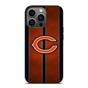 CHICAGO BEARS NFL METAL STRIPE iPhone 13 Pro Case Cover