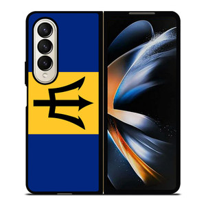BARBADOS FLAG Samsung Galaxy Z Fold 4 Case Cover BARBADOS FLAG Samsung Galaxy Z Fold 4 Case Cover