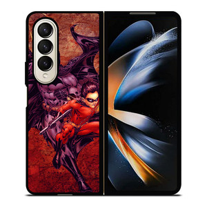 BATMAN AND ROBIN DC SUPERHERO Samsung Galaxy Z Fold 4 Case Cover BATMAN AND ROBIN DC SUPERHERO Samsung Galaxy Z Fold 4 Case Cover