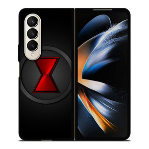 BLACK WIDOW METAL LOGO Samsung Galaxy Z Fold 4 Case Cover