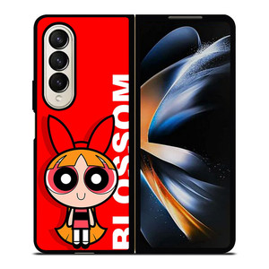 BLOSSOM THE POWERPUFF GIRLS CARTOON Samsung Galaxy Z Fold 4 Case Cover