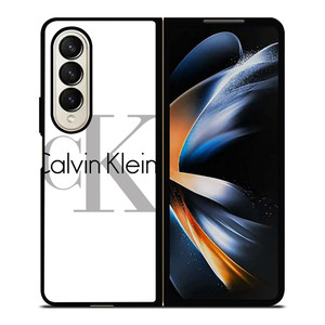 CALVIN KLEIN WHITE LOGO Samsung Galaxy Z Fold 4 Case Cover CALVIN KLEIN WHITE LOGO Samsung Galaxy Z Fold 4 Case Cover