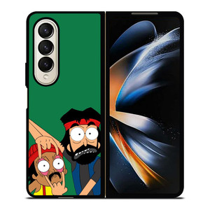 CHEECH AND CHONG CARTOON Samsung Galaxy Z Fold 4 Case Cover