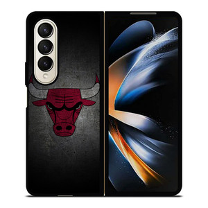 CHICAGO BULLS NBA GRUNGE Samsung Galaxy Z Fold 4 Case Cover