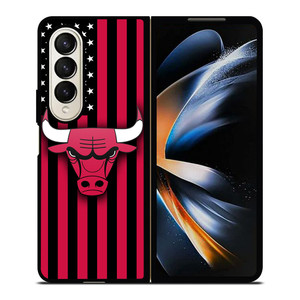 CHICAGO BULLS NBA USA FLAG Samsung Galaxy Z Fold 4 Case Cover