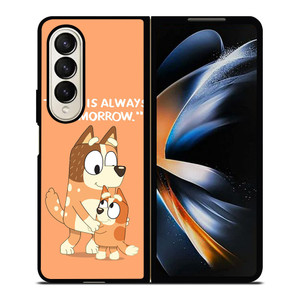 CHILLI HEELER BLUEY CARTOON Samsung Galaxy Z Fold 4 Case Cover