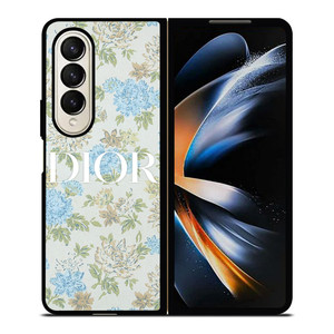 CHRISTIAN DIOR LOGO FLORAL Samsung Galaxy Z Fold 4 Case Cover