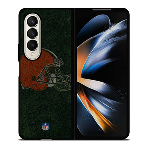 CLEVELAND BROWNS FOOTBALL NFL Samsung Galaxy Z Fold 4 Case Cover CLEVELAND BROWNS FOOTBALL NFL Samsung Galaxy Z Fold 4 Case Cover