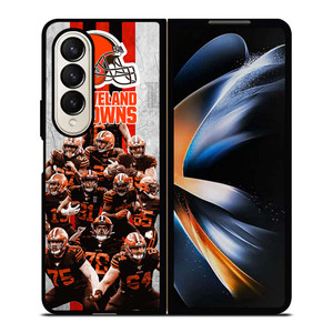 CLEVELAND BROWNS NFL FOOTBALL Samsung Galaxy Z Fold 4 Case Cover