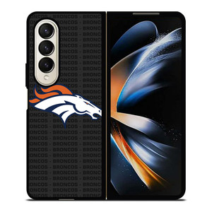 DENVER BRONCOS FOOTBALL TEXT Samsung Galaxy Z Fold 4 Case Cover