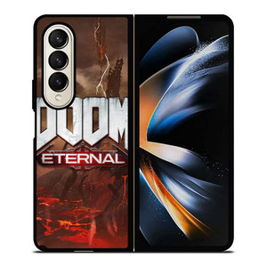 DOOM ETERNAL GAMES LOGO Samsung Galaxy Z Fold 4 Case Cover