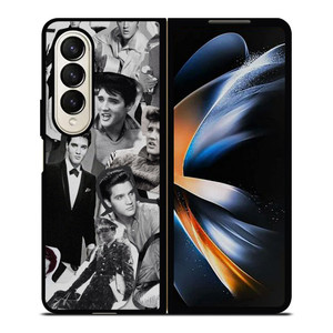 ELVIS PRESLEY COLLAGE Samsung Galaxy Z Fold 4 Case Cover ELVIS PRESLEY COLLAGE Samsung Galaxy Z Fold 4 Case Cover