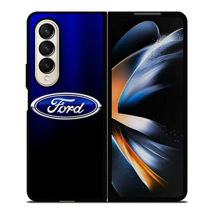 FORD CAR BLUE LOGO Samsung Galaxy Z Fold 4 Case Cover FORD CAR BLUE LOGO Samsung Galaxy Z Fold 4 Case Cover