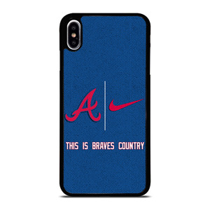 ATLANTA BRAVES NIKE MLB BASEBALL iPhone XS Max Case Cover