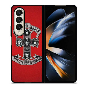 GUNS N ROSES ROCK BAND RED Samsung Galaxy Z Fold 4 Case Cover