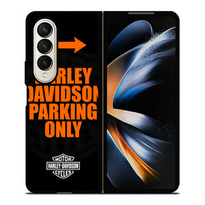 HARLEY DAVIDSON PARKING ONLY Samsung Galaxy Z Fold 4 Case Cover HARLEY DAVIDSON PARKING ONLY Samsung Galaxy Z Fold 4 Case Cover