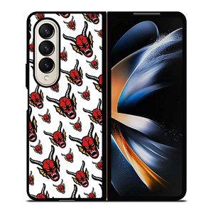 HELLFIRE CLUB STRANGER THINGS PATTERN Samsung Galaxy Z Fold 4 Case Cover