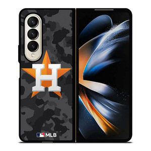 HOUSTON ASTROS BASEBALL BLACK CAMO Samsung Galaxy Z Fold 4 Case Cover HOUSTON ASTROS BASEBALL BLACK CAMO Samsung Galaxy Z Fold 4 Case Cover