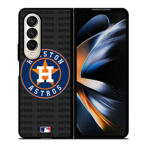 HOUSTON ASTROS BASEBALL BLACK Samsung Galaxy Z Fold 4 Case Cover