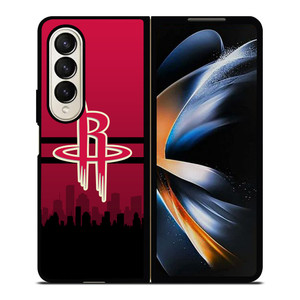 HOUSTON ROCKETS NBA SKYLINE Samsung Galaxy Z Fold 4 Case Cover HOUSTON ROCKETS NBA SKYLINE Samsung Galaxy Z Fold 4 Case Cover