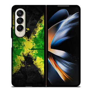 JAMAICAN FLAG SPLASH Samsung Galaxy Z Fold 4 Case Cover