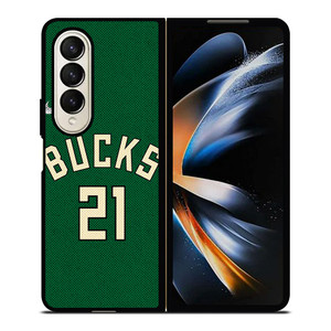 JRUE HOLIDAY MILWAUKEE BUCKS NIKE NBA 2021-22 Samsung Galaxy Z Fold 4 Case Cover JRUE HOLIDAY MILWAUKEE BUCKS NIKE NBA 2021-22 Samsung Galaxy Z Fold 4 Case Cover