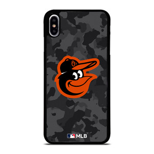 BALTIMORE ORIOLES BASEBALL BLACK CAMO iPhone XS Max Case Cover