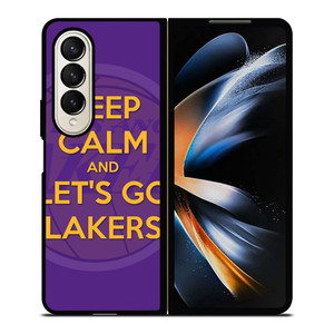 KEEP CALM AND GO LAKERS Samsung Galaxy Z Fold 4 Case Cover