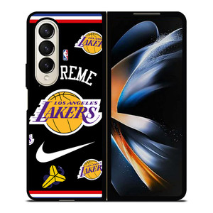 LA LAKERS NBA X SUPREME NIKE Samsung Galaxy Z Fold 4 Case Cover LA LAKERS NBA X SUPREME NIKE Samsung Galaxy Z Fold 4 Case Cover
