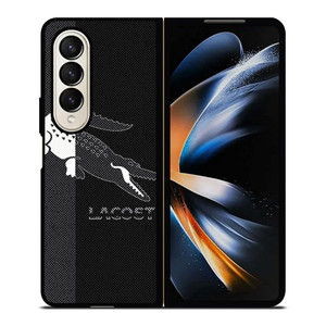 LACOSTE BLACK AND WHITE Samsung Galaxy Z Fold 4 Case Cover LACOSTE BLACK AND WHITE Samsung Galaxy Z Fold 4 Case Cover