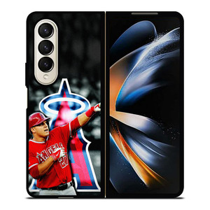 LOS ANGELES ANGELS MIKE TROUT Samsung Galaxy Z Fold 4 Case Cover LOS ANGELES ANGELS MIKE TROUT Samsung Galaxy Z Fold 4 Case Cover