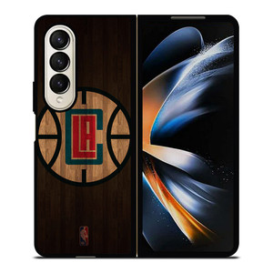 LOS ANGELES CLIPPERS BASKETBALL COURT NBA Samsung Galaxy Z Fold 4 Case Cover